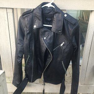 NEW Barney's Black Leather Jacket- 6